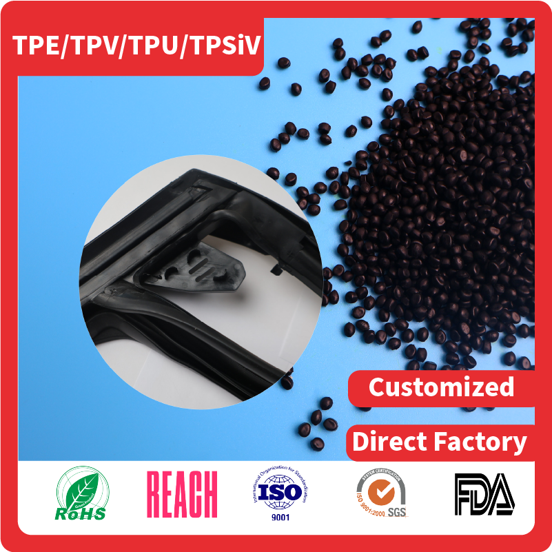 European-style channel automotive parts made of TPV/TPE material